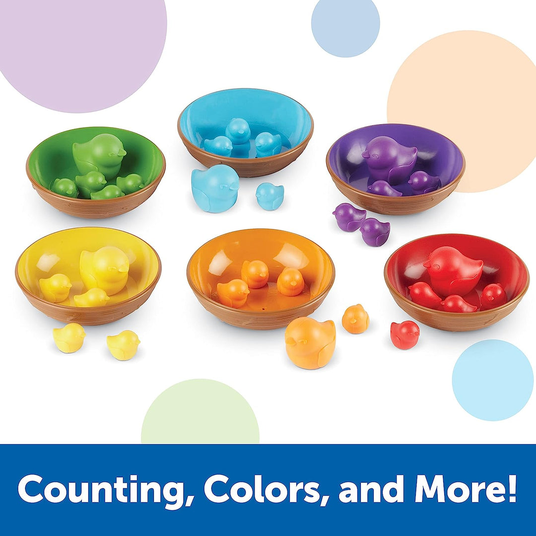 Juego de Clasificación Aves De Colores Para Niños