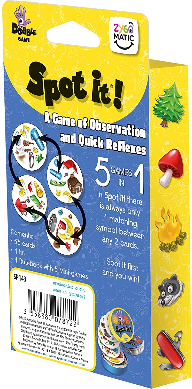 Juego De Mesa Dobble 5 En 1 Agilidad Mental
