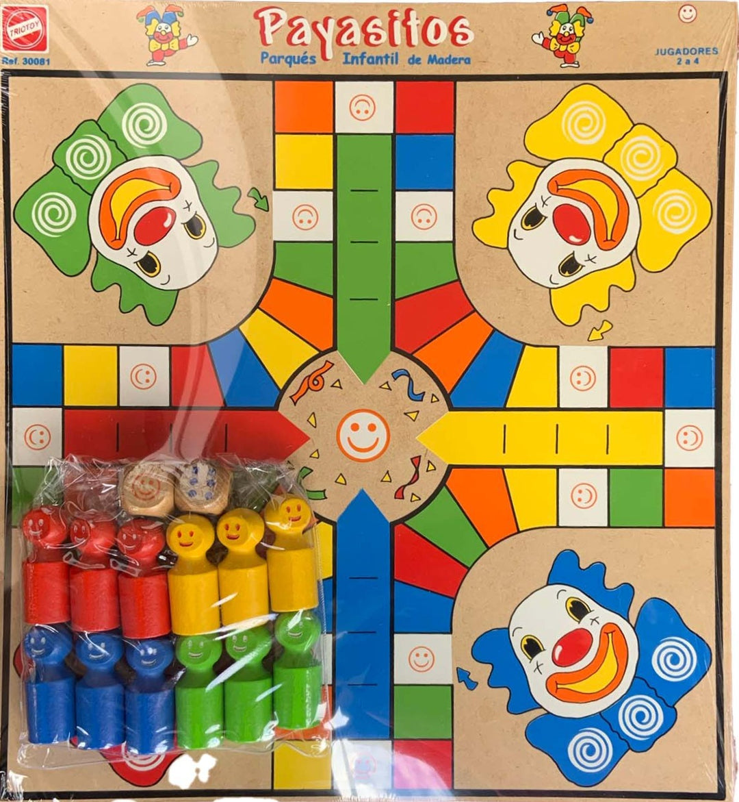 Juego de Mesa Parques 4 Puestos Madera