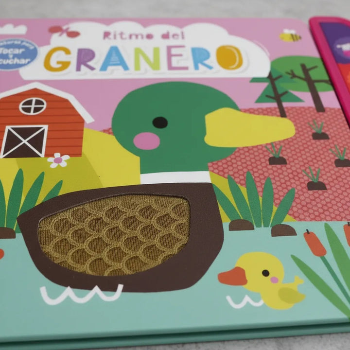 Libro Táctil Sonidos Ritmo del Granero Para Niños