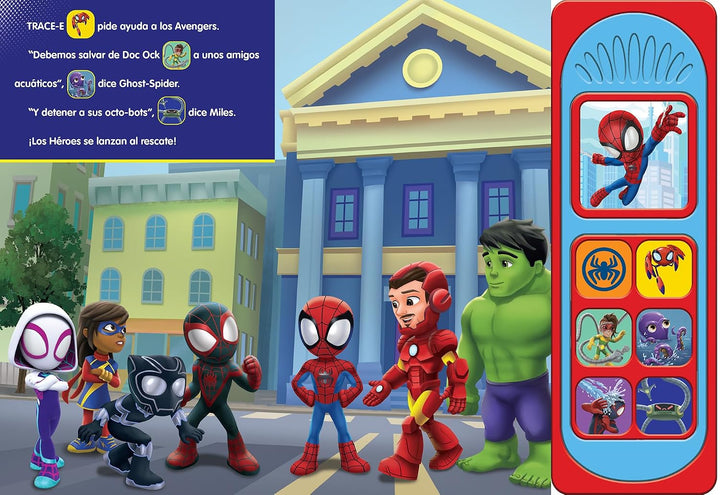 Libro Educativo Sonidos Spiderman Spidey al Agua Para Niños