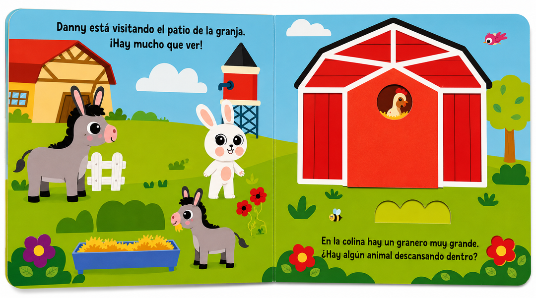 Libro con Solapas La Granja Danny el Explorador Para Niños