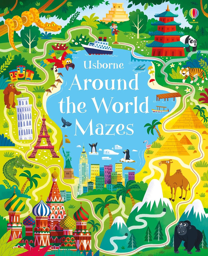 Libro Didactico Laberintos Around the World Mazes Para Niños