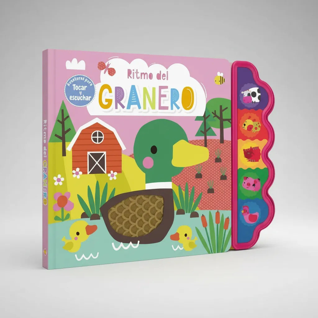 Libro Táctil Sonidos Ritmo del Granero Para Niños