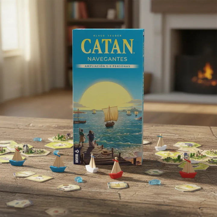 Juego de Mesa Estrategia Catan Navegantes Ampliación 5-6 Jugadores