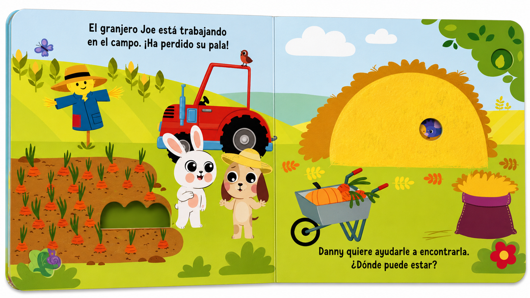 Libro con Solapas La Granja Danny el Explorador Para Niños
