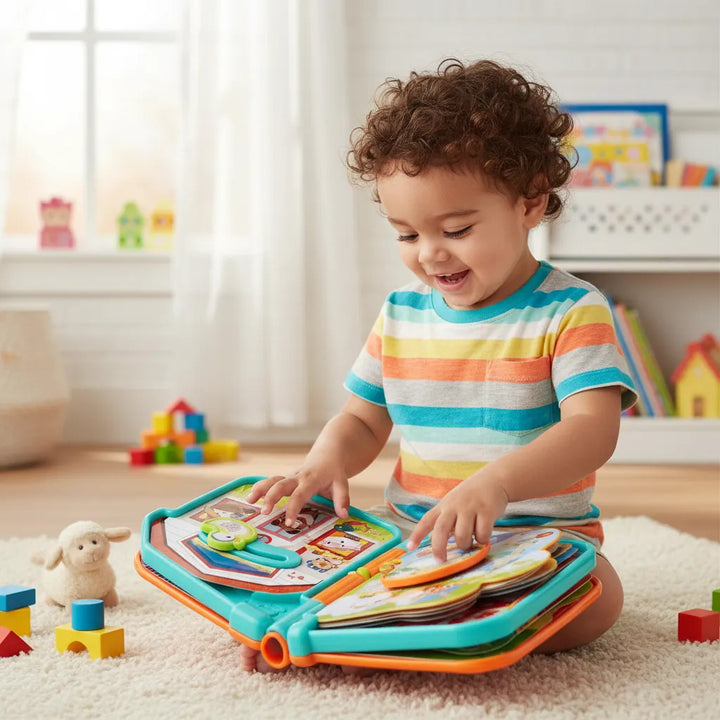 Libro Musical Interactivo Granja Bilingüe Inglés Español Para Niños