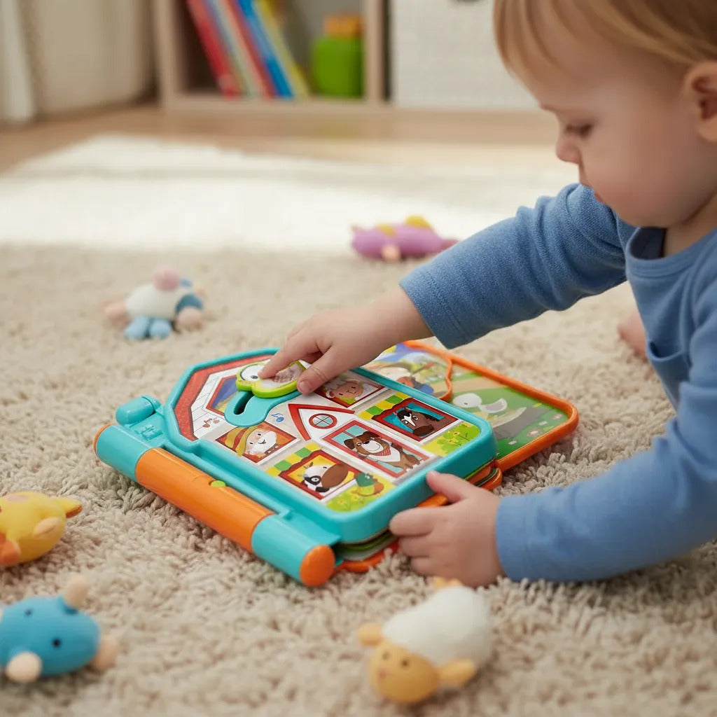 Libro Musical Interactivo Granja Bilingüe Inglés Español Para Niños