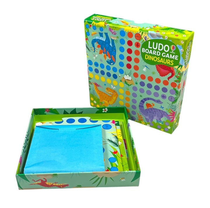 Juego de Mesa Ludo Dinosaurios con Puzzle Para Niños