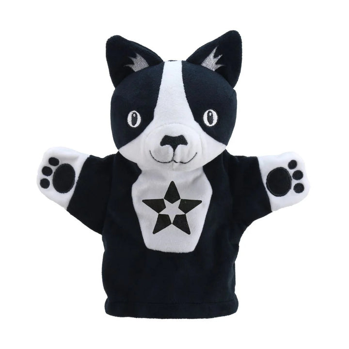 Juguete Títere Gato Contraste Blanco y Negro Para Bebés
