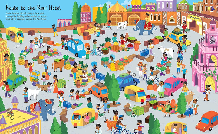 Libro Didactico Laberintos Around the World Mazes Para Niños