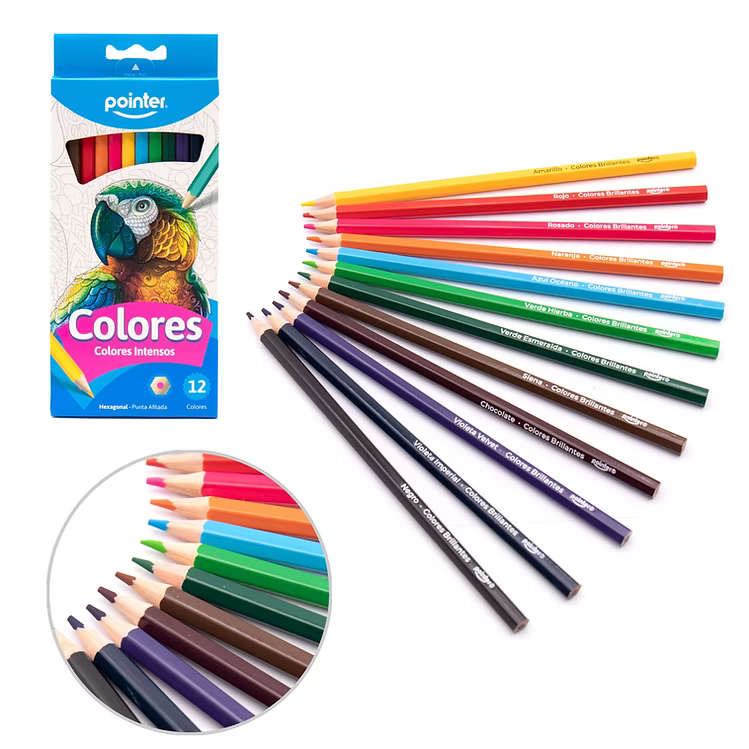 Caja De Colores Lapices 12 Unidades