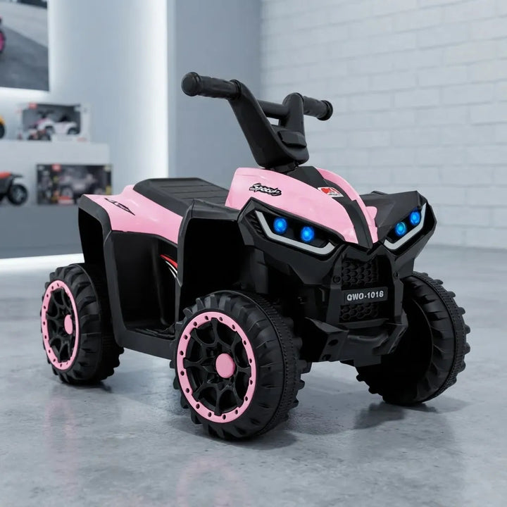 Cuatrimoto eléctrica Carro Montable Niños Rosado Control Remoto