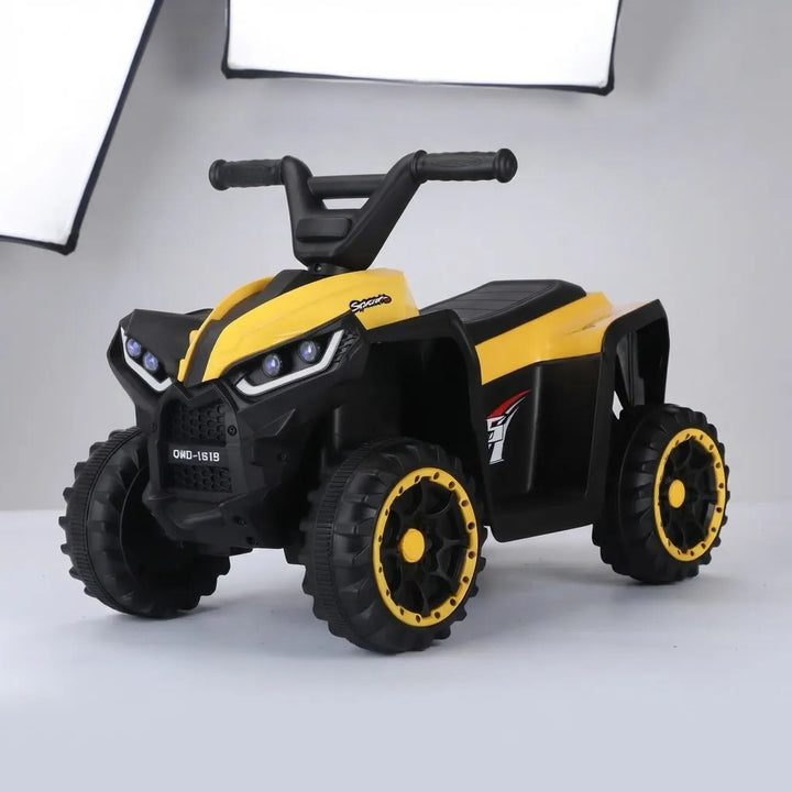 Cuatrimoto eléctrica Carro Montable Niños Amarillo Control Remoto