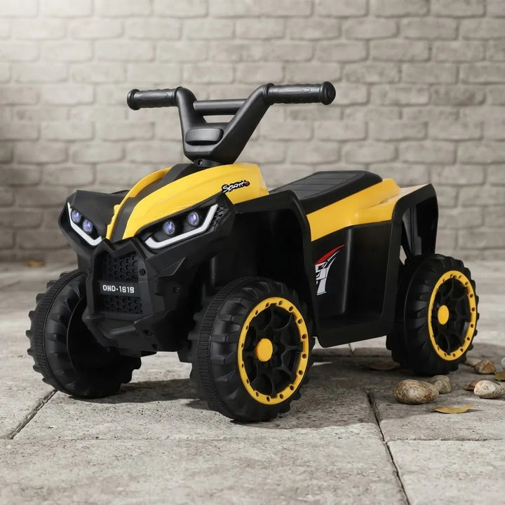 Cuatrimoto eléctrica Carro Montable Niños Amarillo Control Remoto