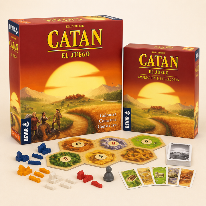 Combo Catan + Ampliación para 5 a 6 Jugadores