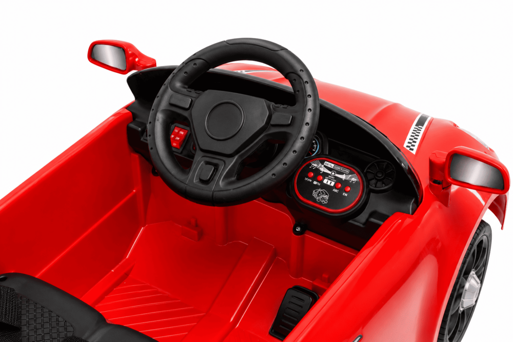 Carro Montable Tipo Porsche Sonidos Y Luces Rojo Niños