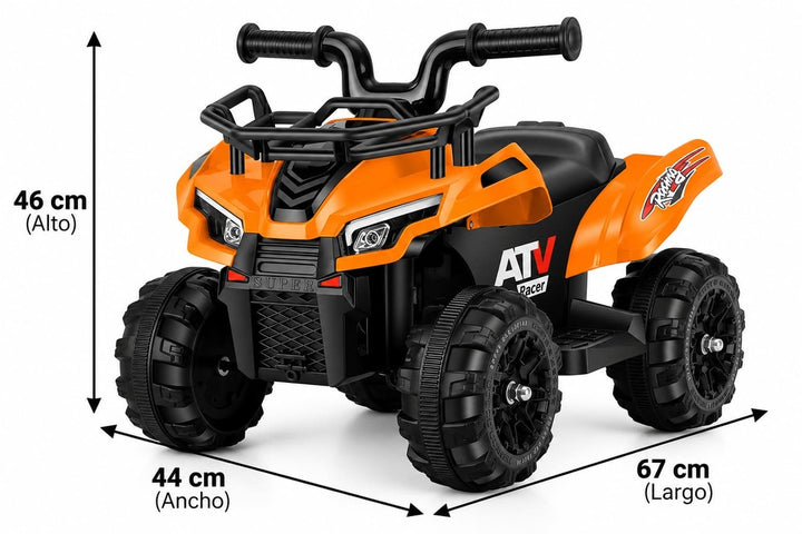 Moto Eléctrica Montable Sonidos Y Luces Naranja Niños
