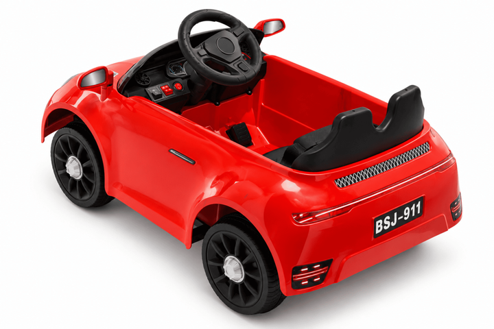 Carro Montable Tipo Porsche Sonidos Y Luces Rojo Niños