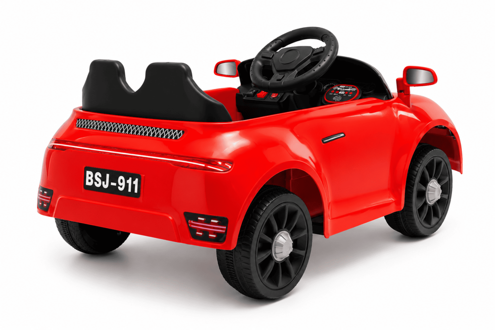 Carro Montable Tipo Porsche Sonidos Y Luces Rojo Niños