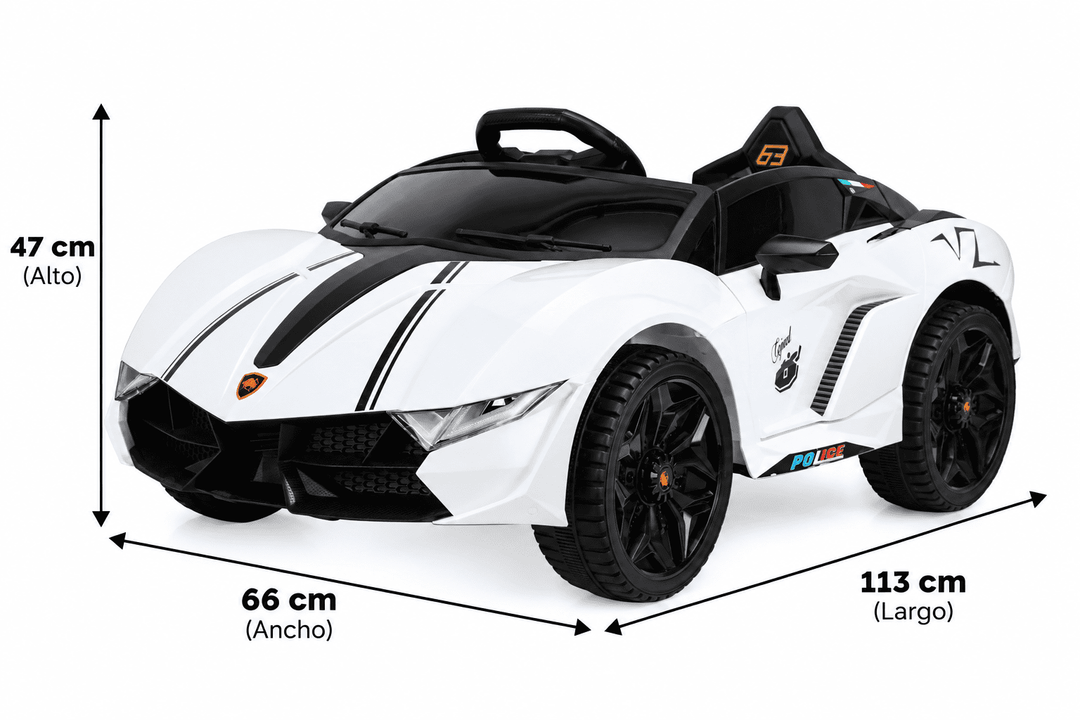 Carro Montable 12v Tipo Lamborghini Sonidos Y Luces Niños