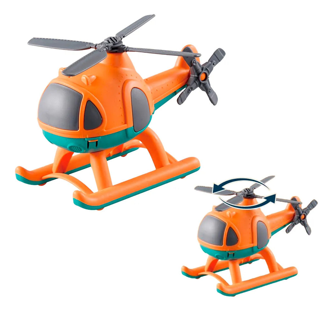 Juguetes Helicóptero Naranja Para Niños