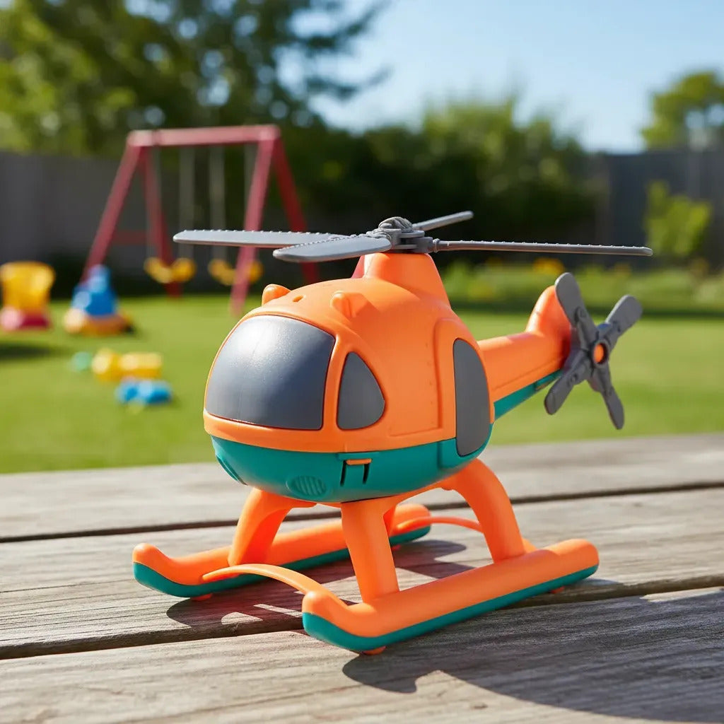 Juguetes Helicóptero Naranja Para Niños