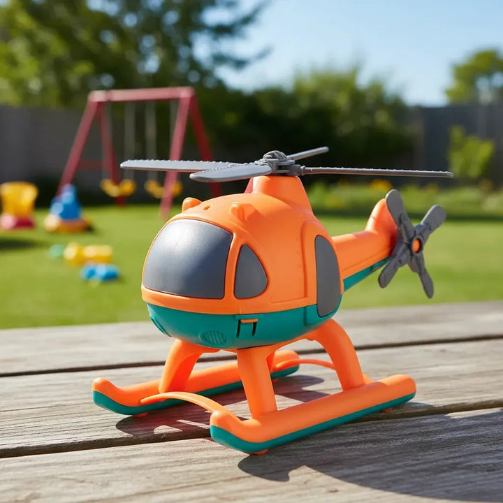 Juguetes Helicóptero Naranja Para Niños