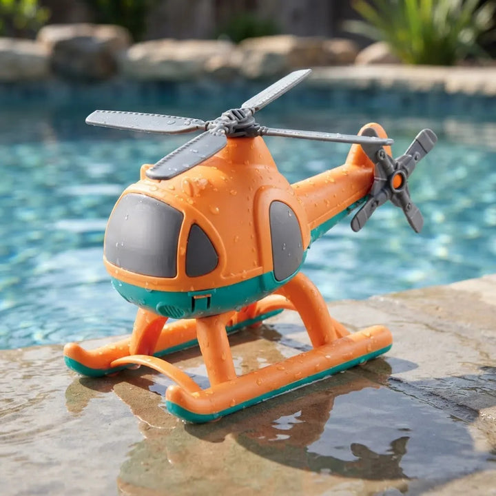 Juguetes Helicóptero Naranja Para Niños