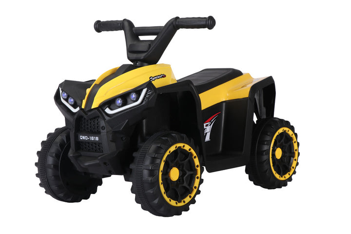 Cuatrimoto eléctrica Carro Montable Niños Amarillo Control Remoto